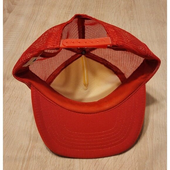 Vintage Snapback New England Patriots Football Trucker Cap Hat Sz M/L Korea - Picture 6 of 10